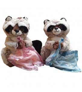 Lot de 2 doudous peluches...