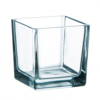 Cube en verre transparent 6cm