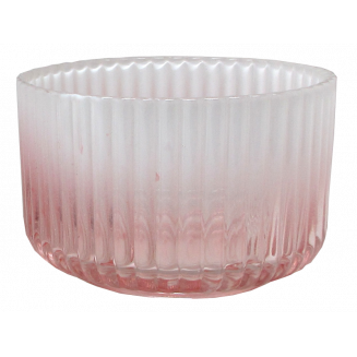 Coupe en verre coloris rose...